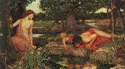 John William Waterhouse Echo and Narcissus. Sweden oil painting artist